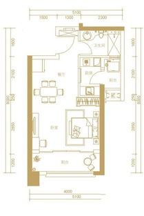 40平公寓2室设计方案[40平一居室户型图]